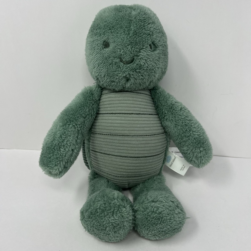 Cloud Island Plush Turtle Green Soft Stuffed Animal Kids Toy Lovey‎ 11" Gift